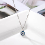 Azure Guardian Zircon Necklace