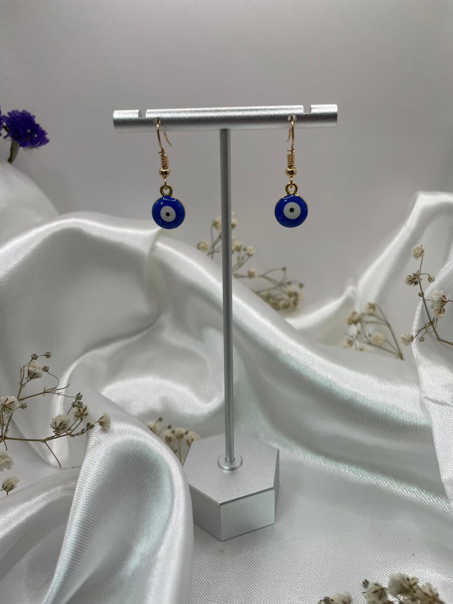 Evil Eye Gold Earrings