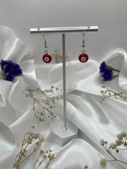 Evil Eye Silver Earrings