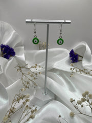 Evil Eye Silver Earrings