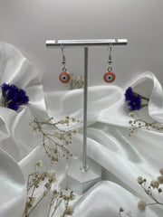 Evil Eye Silver Earrings